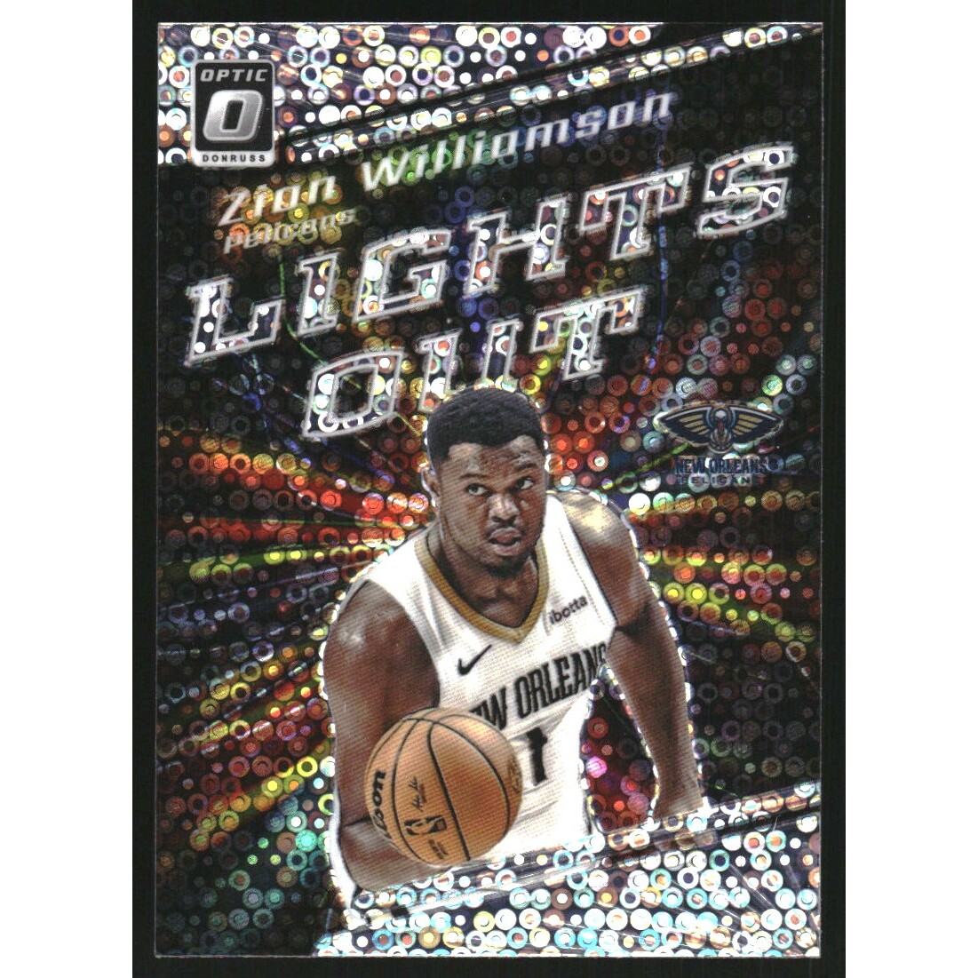 2023-24 Donruss Optic Lights Out Holo Fast Break #11 Zion Williamson