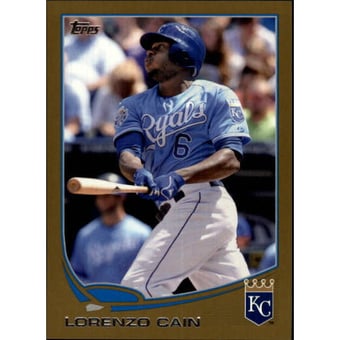 2013 Topps Mini Gold #572 Lorenzo Cain