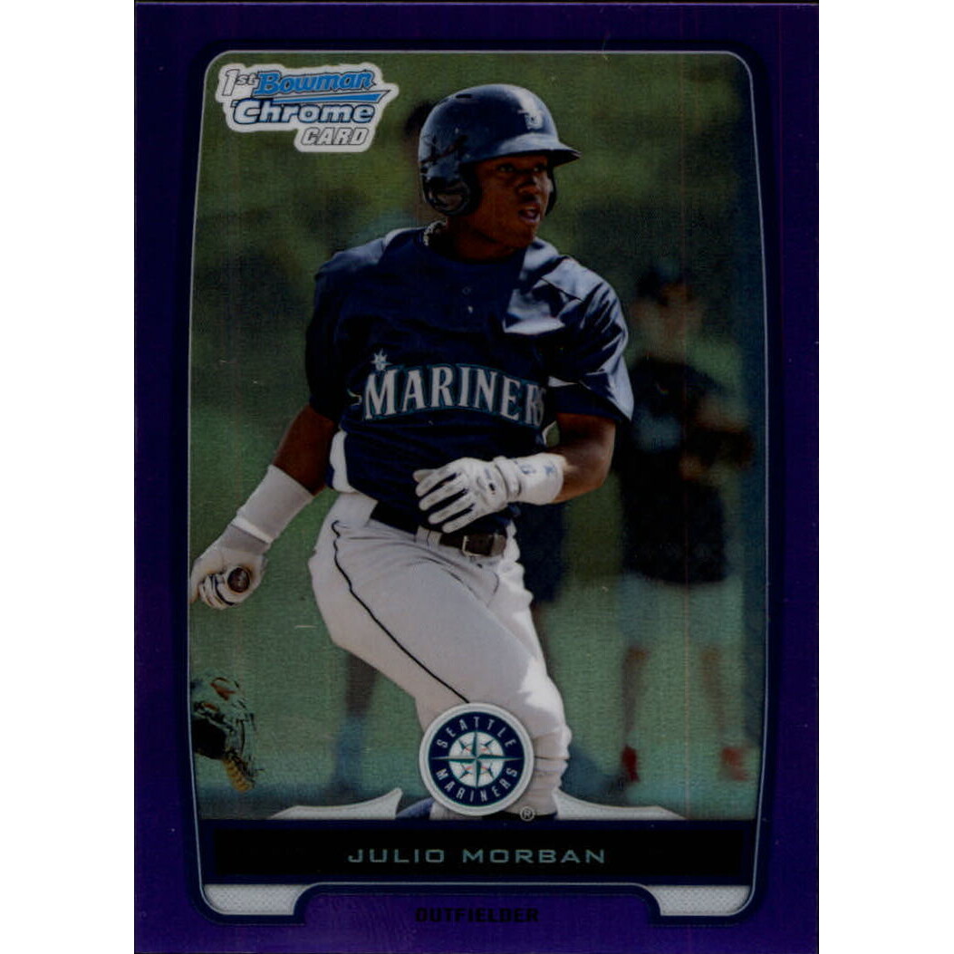 2012 Bowman Chrome Prospects Purple Refractors #BCP124 Julio Morban. rookie card picture