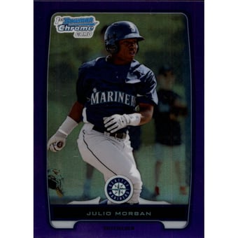 2012 Bowman Chrome Prospects Purple Refractors #BCP124 Julio Morban