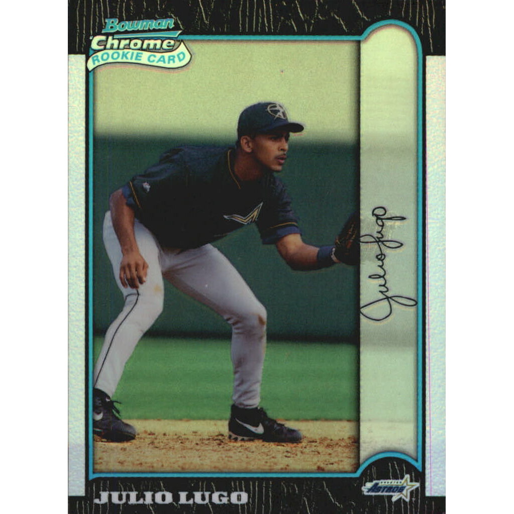 1999 Bowman Chrome Refractors #378 Julio Lugo. rookie card picture