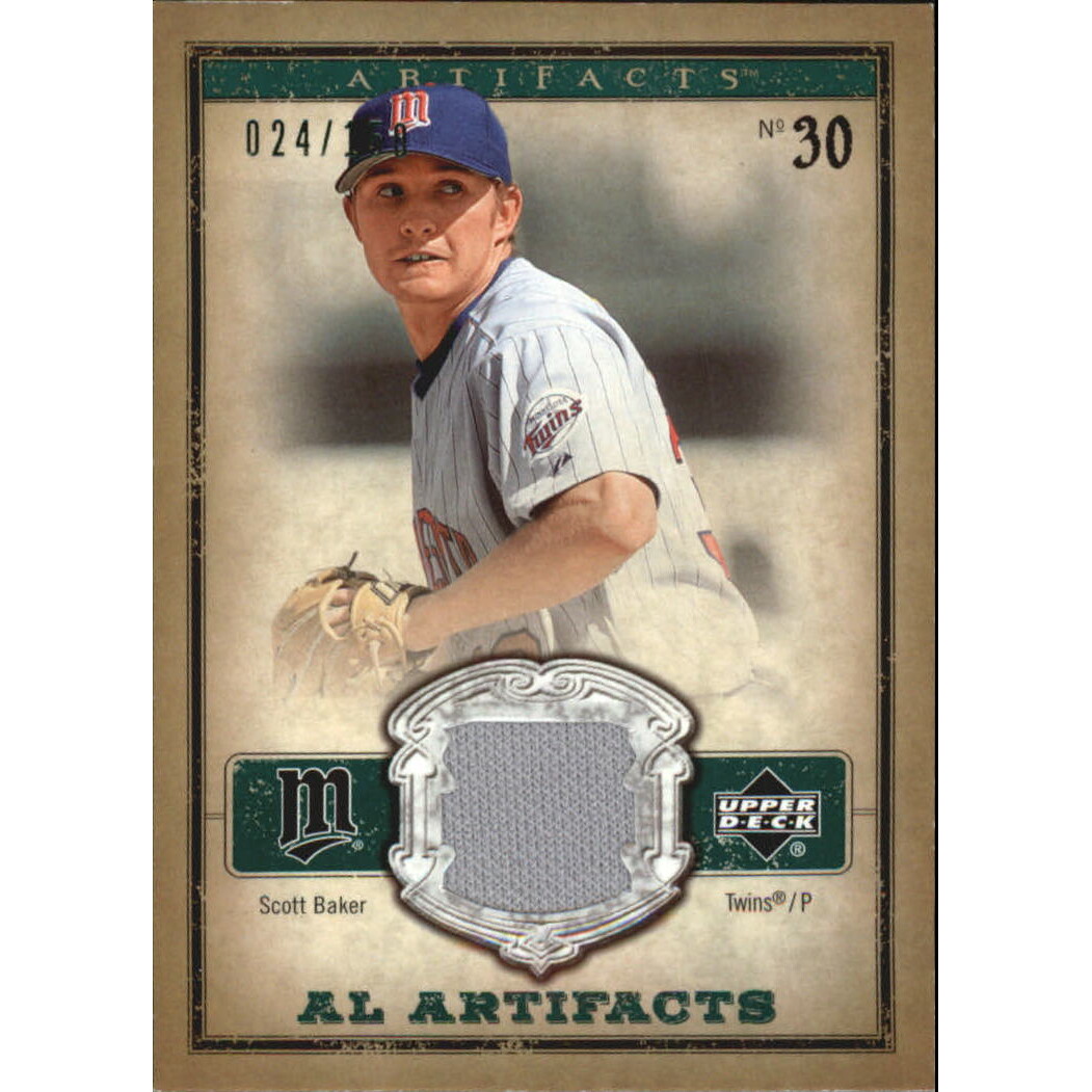 2006 Artifacts AL/NL Artifacts Green #SBA Scott Baker Jsy/150 2006 Artifacts AL/NL Artifacts Green #SBA Scott Baker Jsy/150