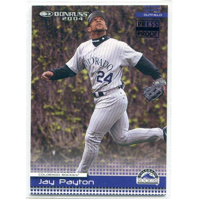 2004 Donruss Press Proofs Black #258 Jay Payton