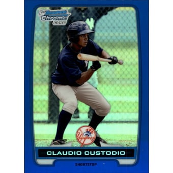 2012 Bowman Chrome Prospects Blue Refractors #BCP22 Claudio Custodio