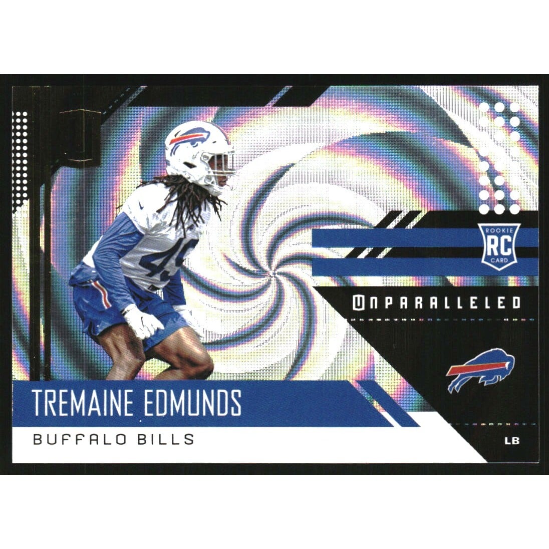 2018 Panini Unparalleled Whirl #241 Tremaine Edmunds. rookie card picture