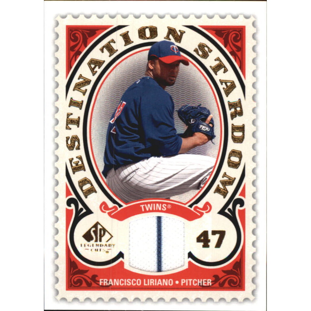 2009 SP Legendary Cuts Destination Stardom Memorabilia #FL Francisco Liriano 2009 SP Legendary Cuts Destination Stardom Memorabilia #FL Francisco Liriano