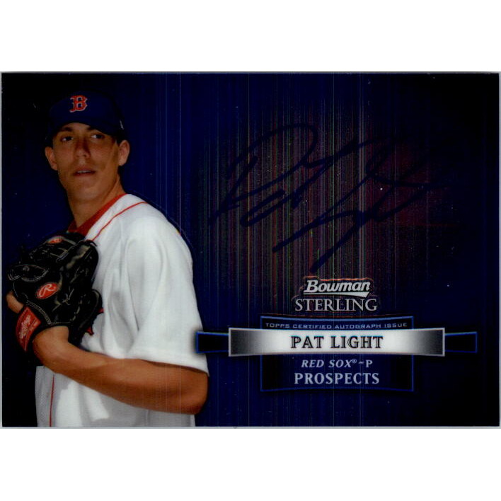 2012 Bowman Sterling Prospect Autographs #PL Pat Light. rookie card picture