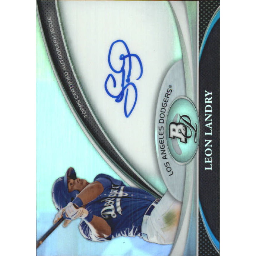 2011 Bowman Platinum Prospect Autograph Refractors #LL Leon Landry. rookie card picture