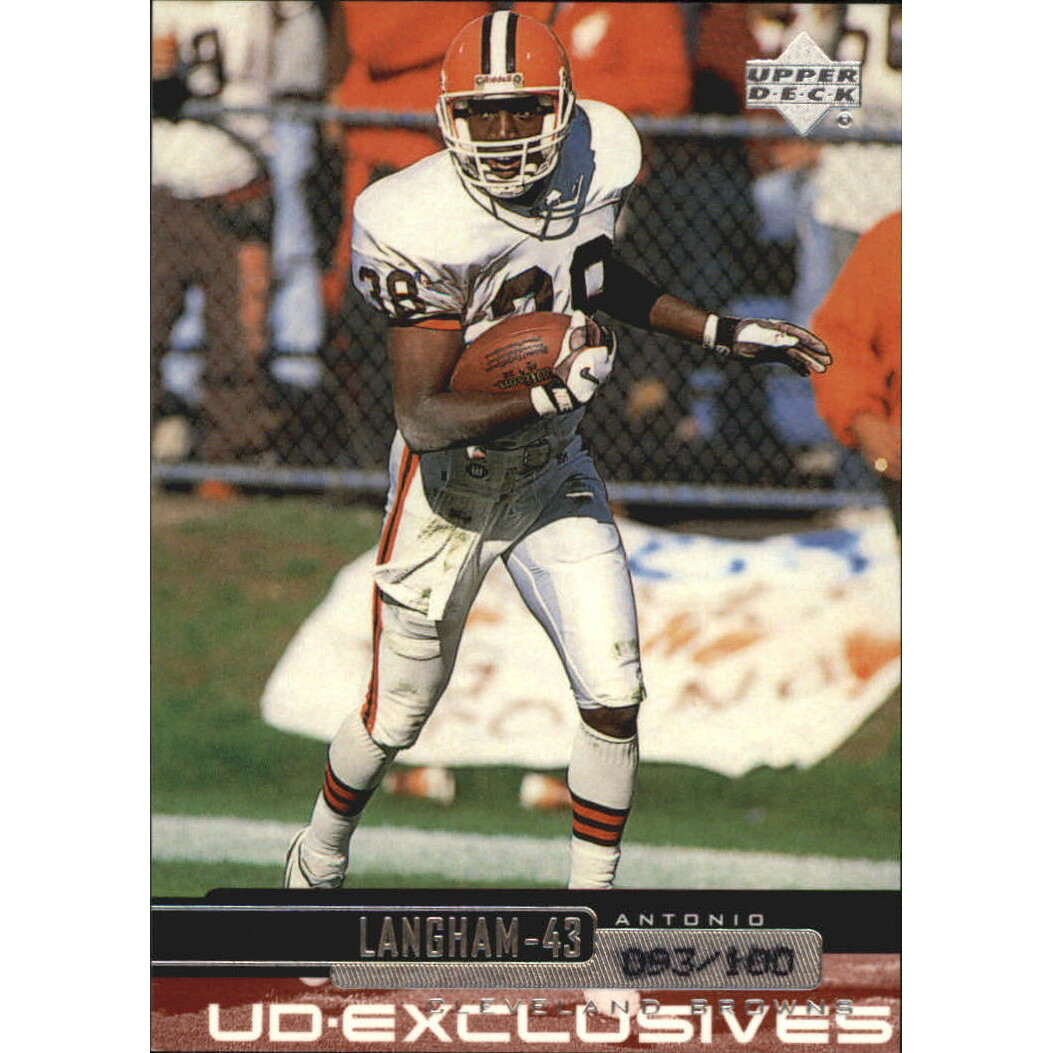 1999 Upper Deck Exclusives 100 #54 Antonio Langham. rookie card picture