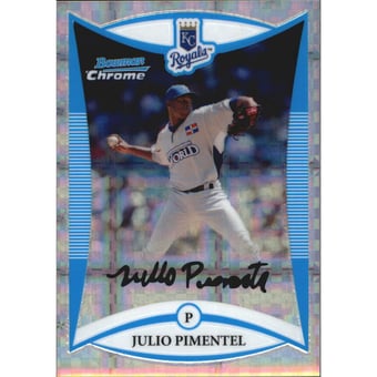 2008 Bowman Chrome Draft Prospects X-Fractors #BDPP74 Julio Pimentel FG