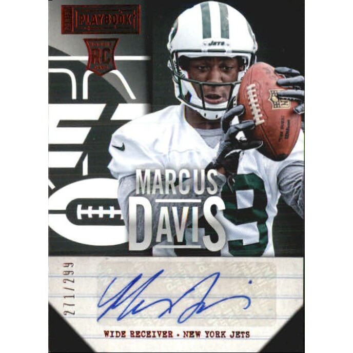 2013 Panini Playbook #162 Marcus Davis AU/299 RC. rookie card picture