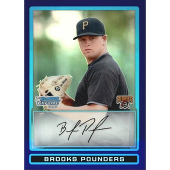 2009 Bowman Chrome Draft Prospects Purple Refractors #BDPP11 Brooks Pounders