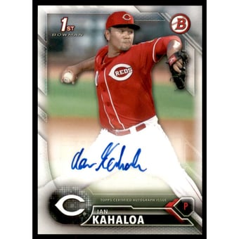 2016 Bowman Prospects Autographs #PAIK Ian Kahaloa
