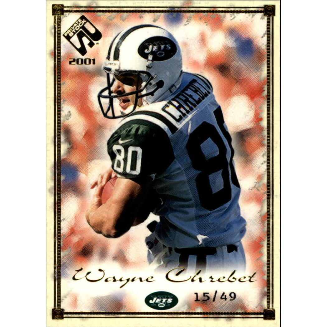 2001 Private Stock Gold Framed #66 Wayne Chrebet