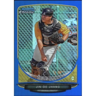 2013 Bowman Chrome Prospects Blue Refractors #BCP23 Jin-De Jhang