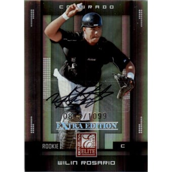 2008 Donruss Elite Extra Edition #168 Wilin Rosario AU/1099