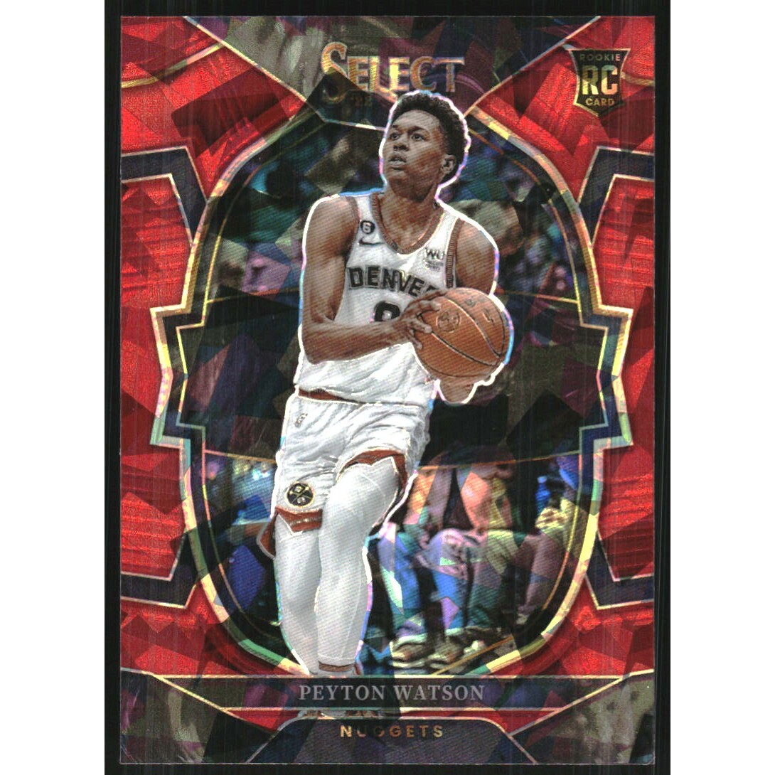 2022-23 Select Prizms Red Cracked Ice #74 Peyton Watson