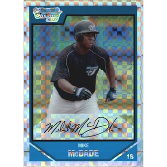 2007 Bowman Chrome Draft Draft Picks X-Fractors #BDPP51 Mike McDade