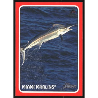 2024 Topps Heritage '75 Topps Zoo's Who Stick-Ons Red #75Z6 Miami Marlins