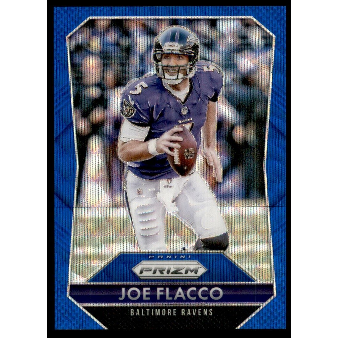 2015 Panini Prizm Prizms Light Blue Wave #5 Joe Flacco. rookie card picture