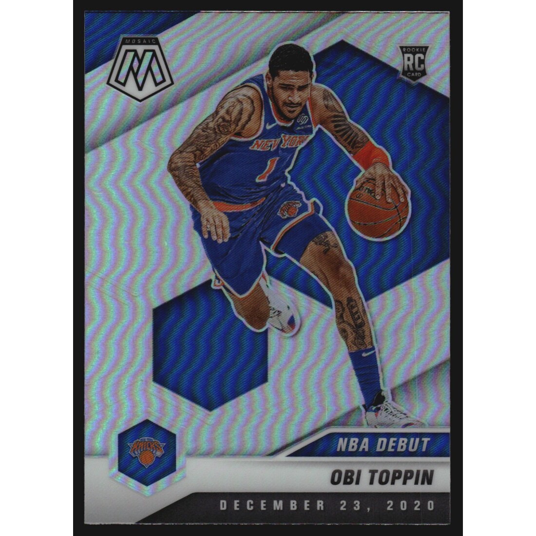 2020-21 Panini Mosaic Silver #273 Obi Toppin