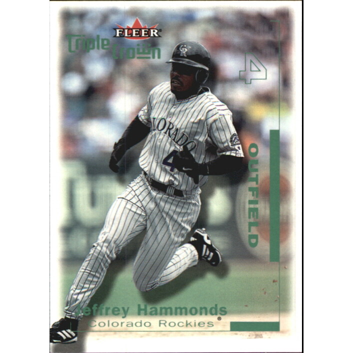 2001 Fleer Triple Crown Green #95 Jeffrey Hammonds/106. rookie card picture
