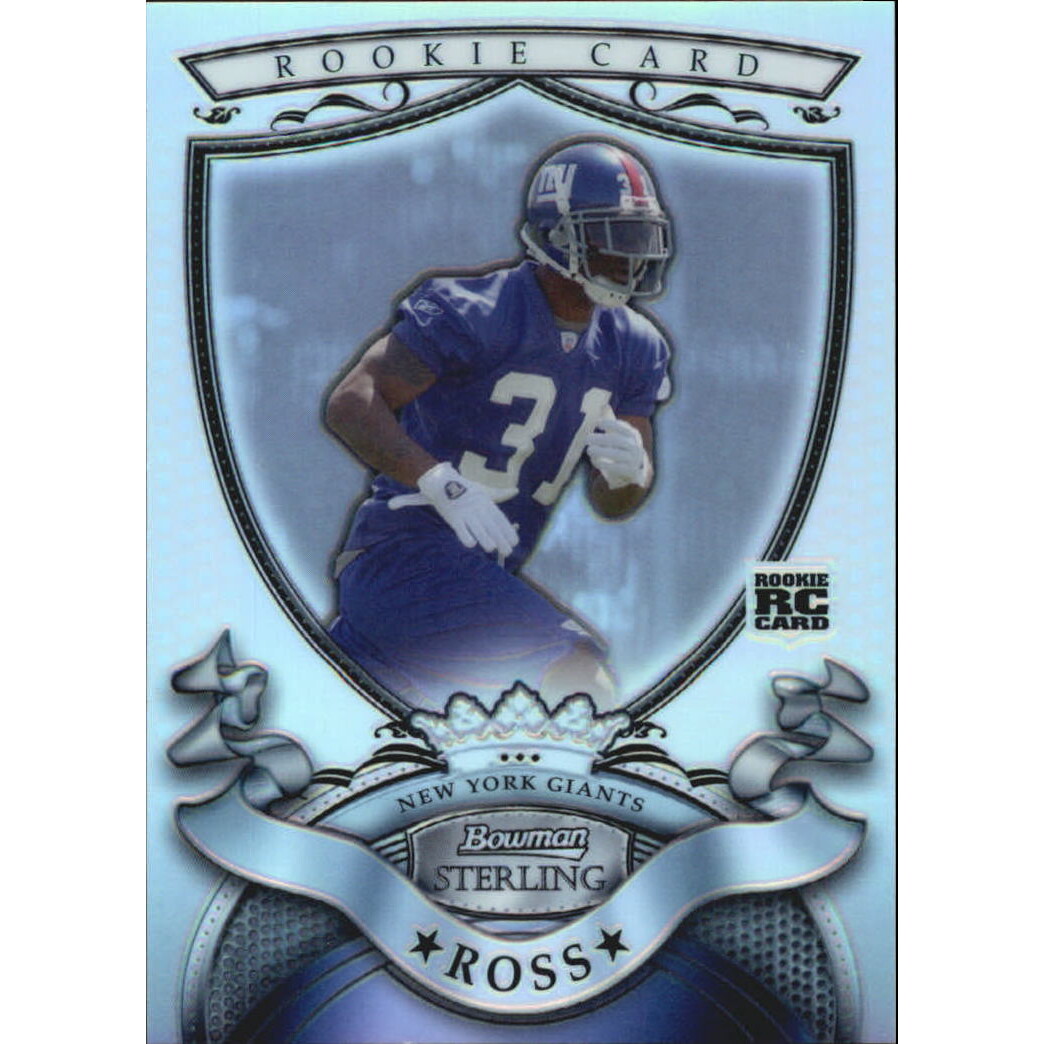 2007 Bowman Sterling Refractors #7 Aaron Ross. rookie card picture
