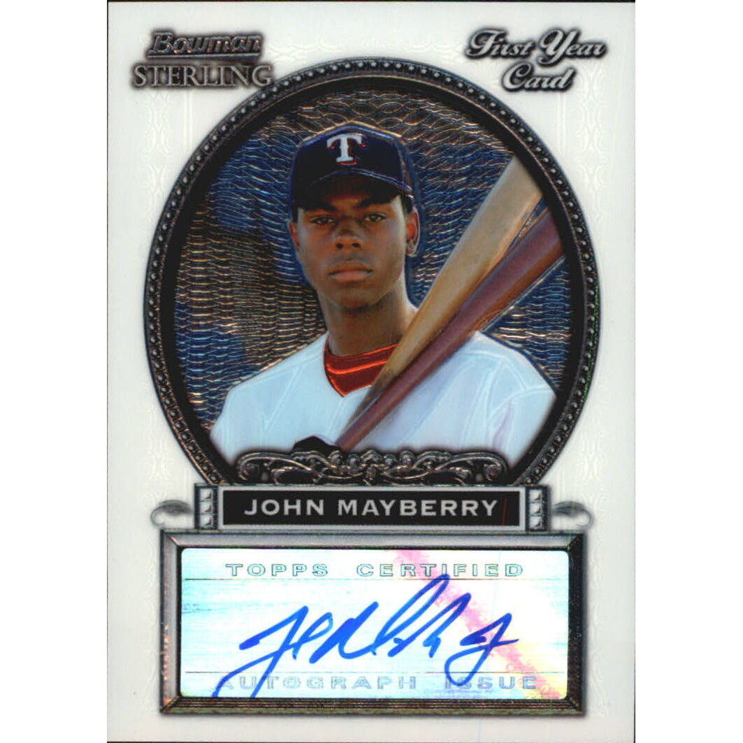 2005 Bowman Sterling #JM John Mayberry Jr. AU A RC. rookie card picture