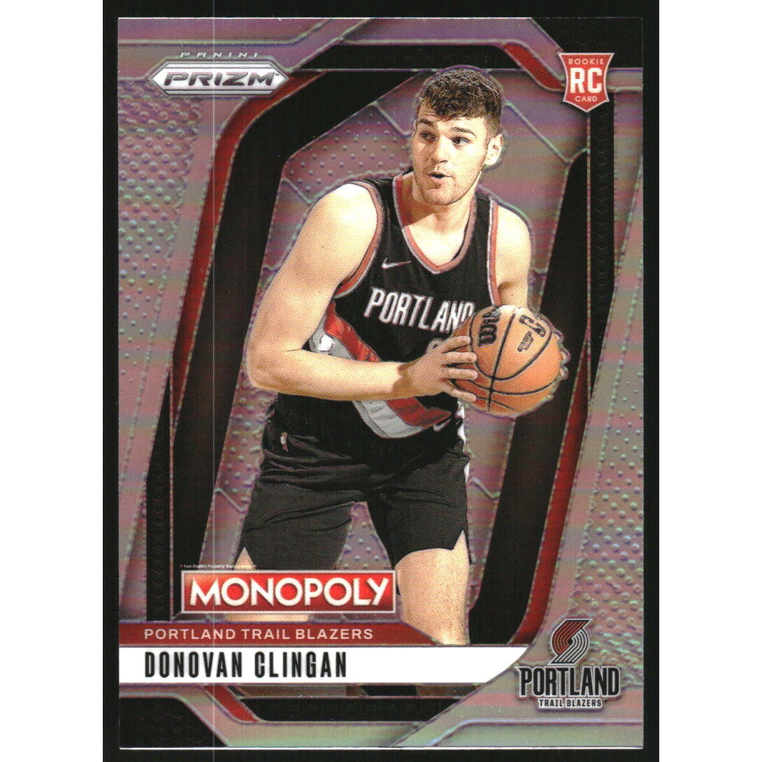 2024-25 Panini Prizm Monopoly Silver #6 Donovan Clingan 2024-25 Panini Prizm Monopoly Silver #6 Donovan Clingan