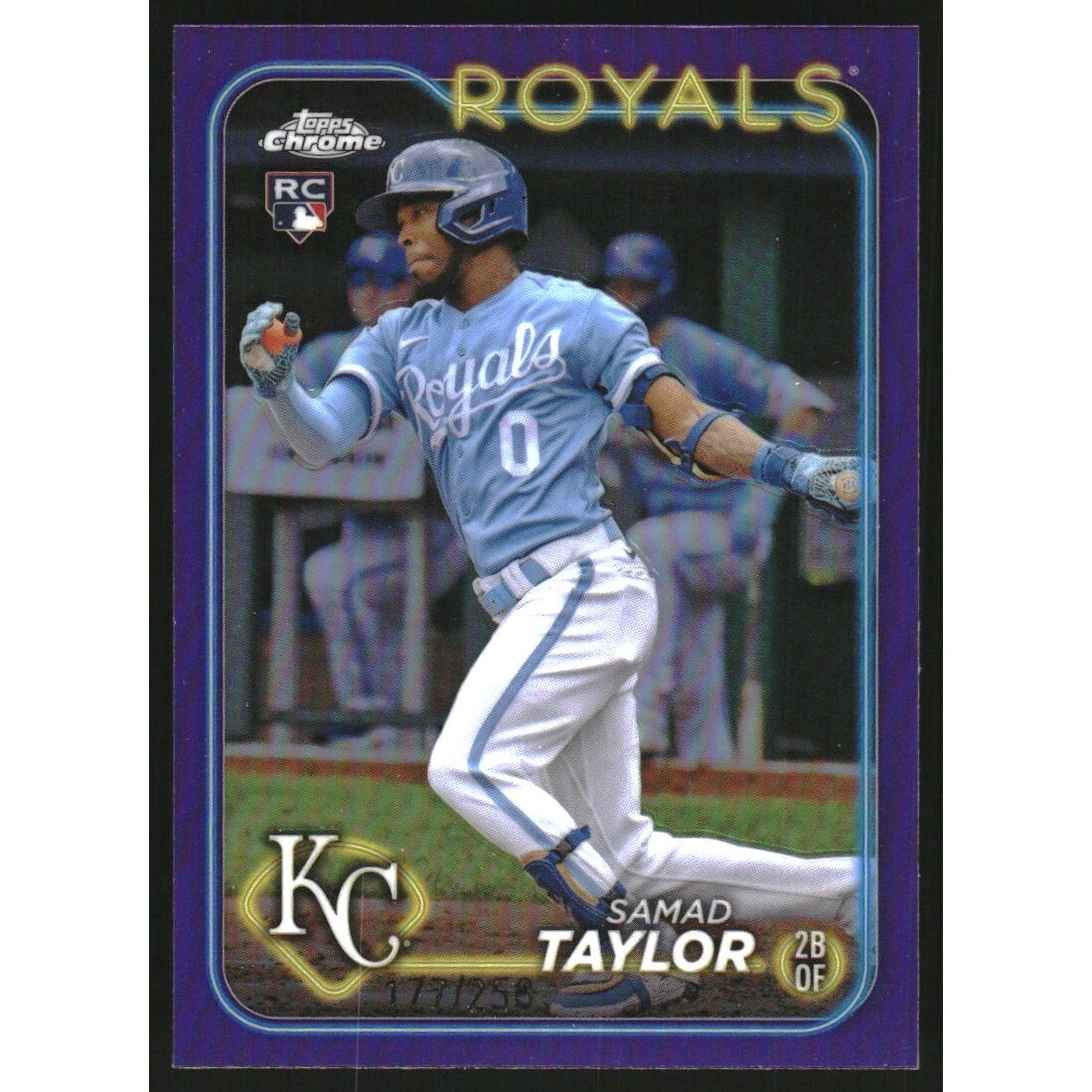 2024 Topps Chrome Purple Refractors #243 Samad Taylor. rookie card picture