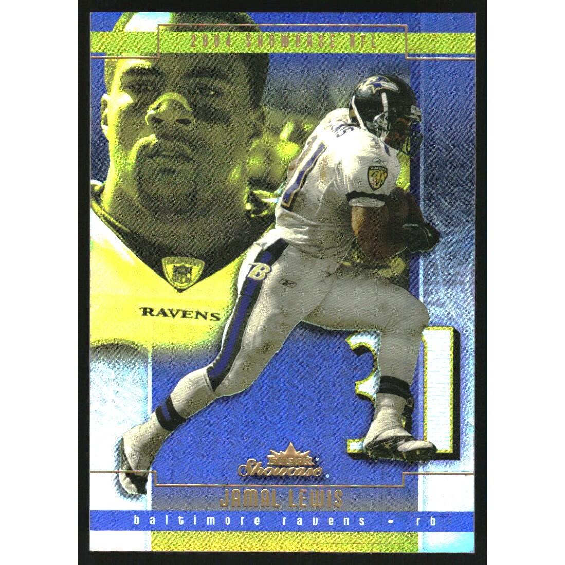 2004 Fleer Showcase Legacy #1 Jamal Lewis. rookie card picture
