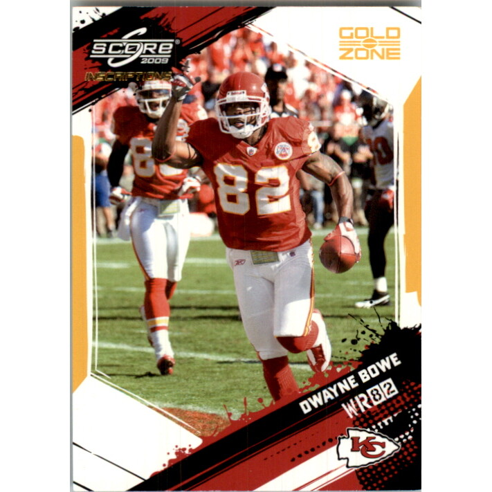 2009 Score Inscriptions Gold Zone #144 Dwayne Bowe