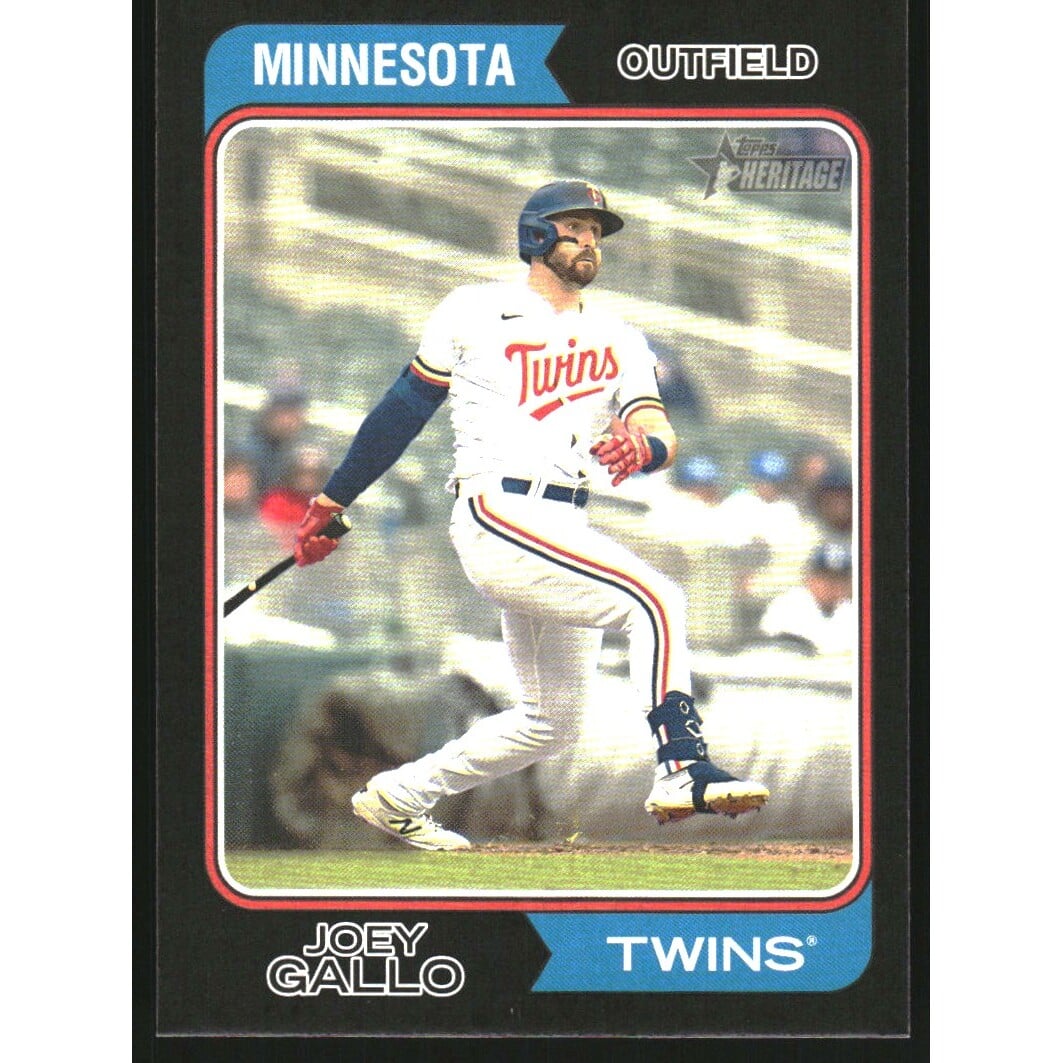 2023 Topps Heritage Black Border #345 Joey Gallo. rookie card picture