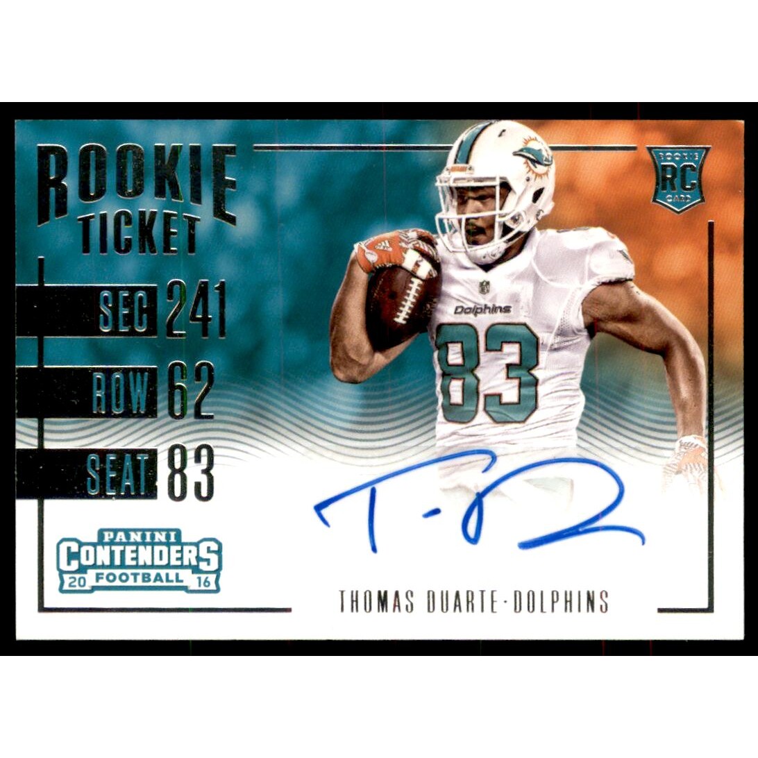 2016 Panini Contenders #288 Thomas Duarte AU. rookie card picture