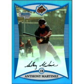 2008 Bowman Chrome Prospects Blue Refractors #BCP15 Anthony Martinez