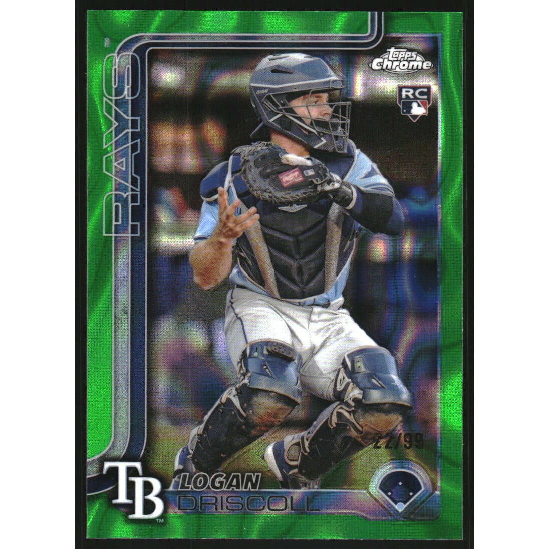 2025 Topps Chrome Green Lava Refractors #185 Logan Driscoll