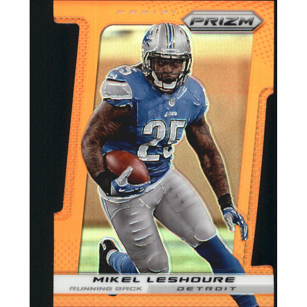 2013 Panini Prizm Prizms Orange Die Cut #112 Mikel Leshoure. rookie card picture