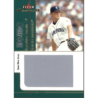 2002 Fleer Maximum Coverage #20 Kazuhiro Sasaki Jsy