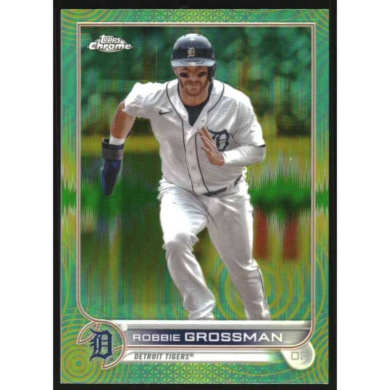 2022 Topps Chrome Sonic Green Yellow Sonic Refractors #169 Robbie Grossman