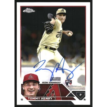 2023 Topps Chrome Rookie Autographs #RATH Tommy Henry