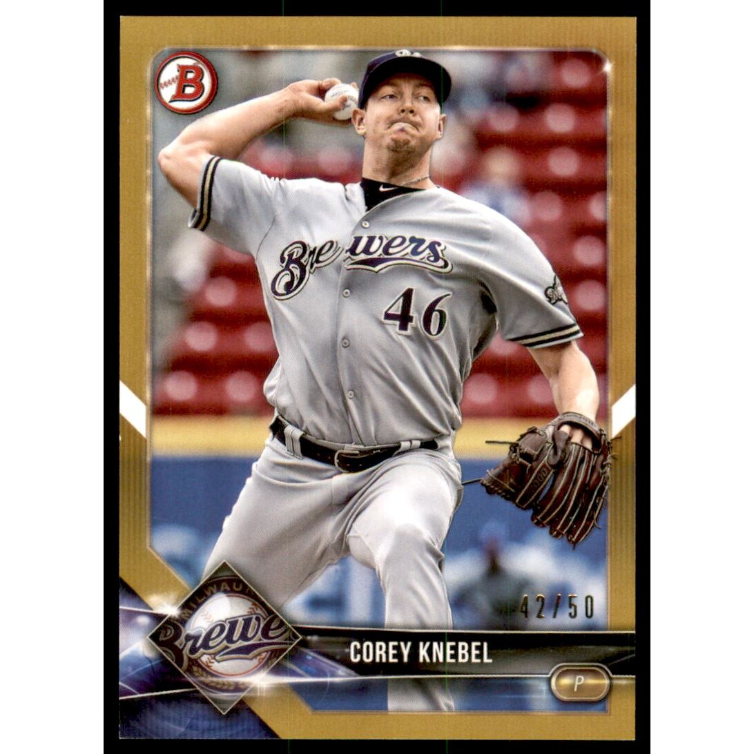2018 Bowman Gold #15 Corey Knebel. rookie card picture