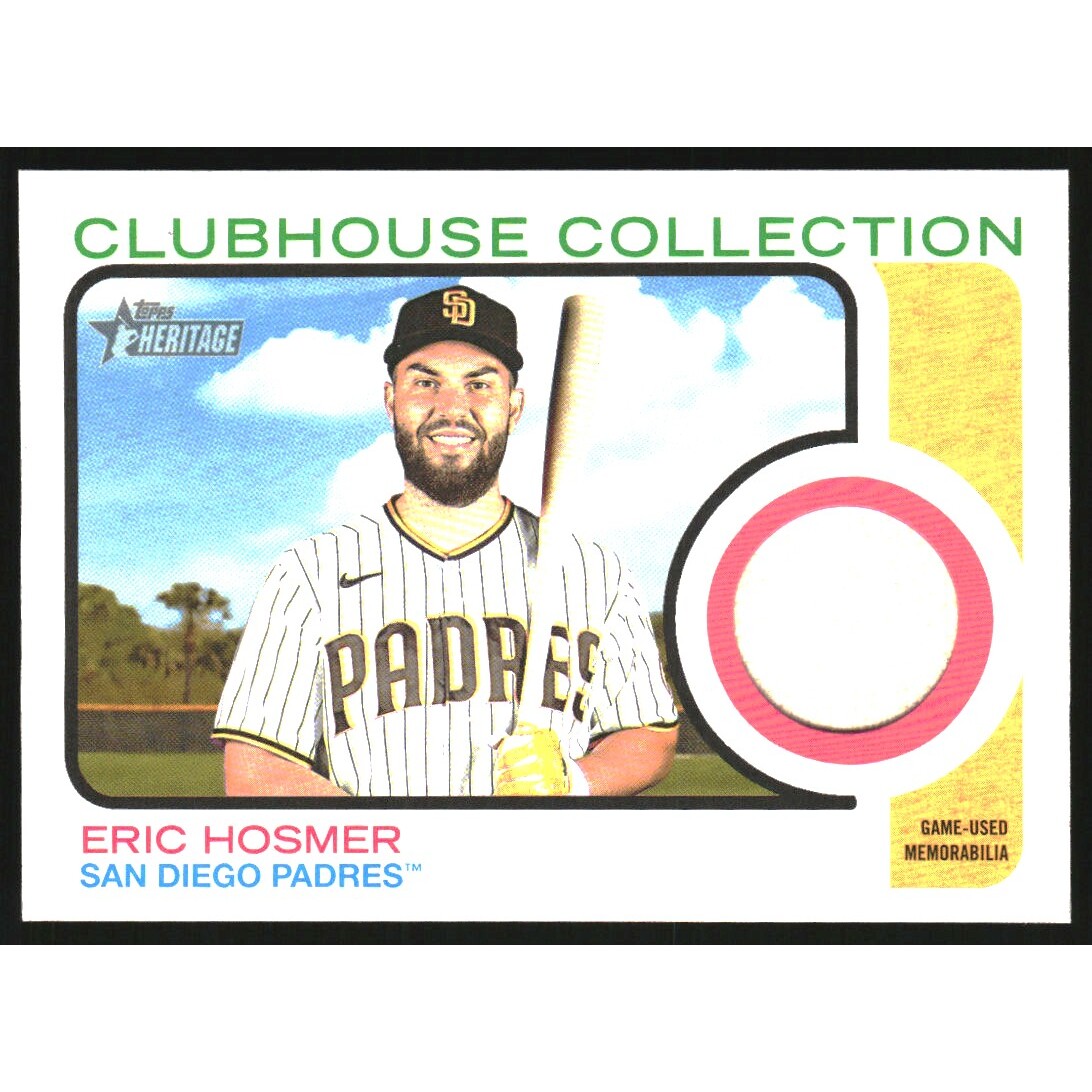2022 Topps Heritage Clubhouse Collection Relics #CCREH Eric Hosmer HN