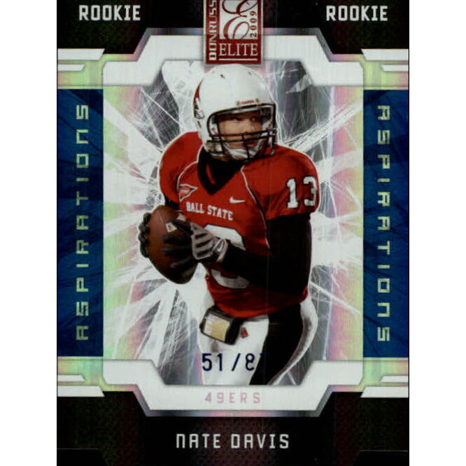 2009 Donruss Elite Aspirations #173 Nate Davis/87. rookie card picture