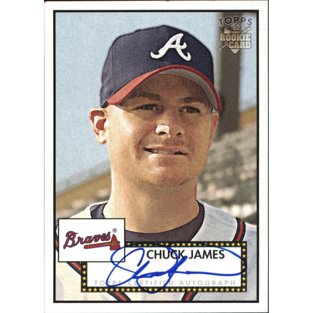 2006 Topps '52 Signatures #CHJ Chuck James F. rookie card picture