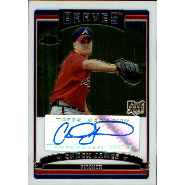 2006 Topps Chrome #333 Chuck James AU (RC). rookie card picture