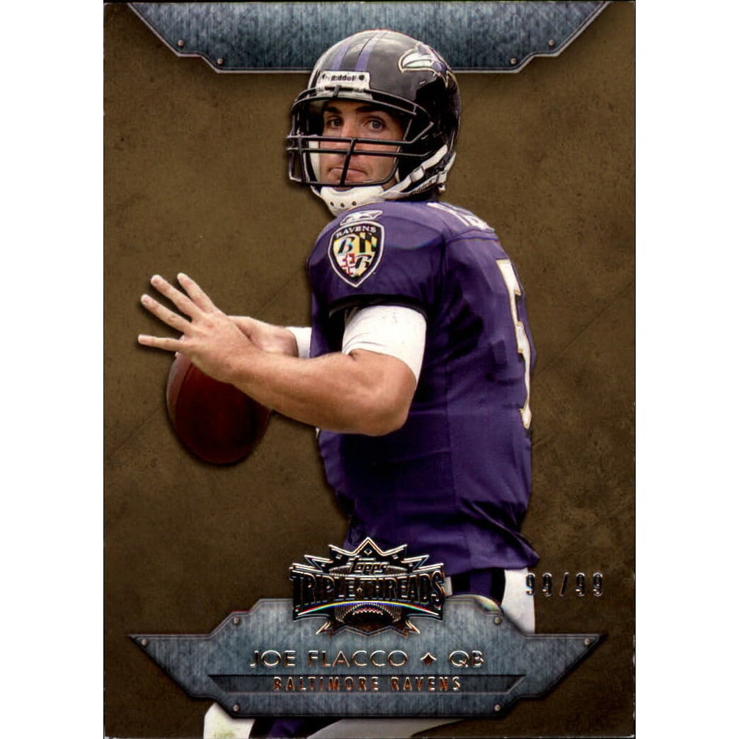 2012 Topps Triple Threads Gold #12 Joe Flacco. rookie card picture