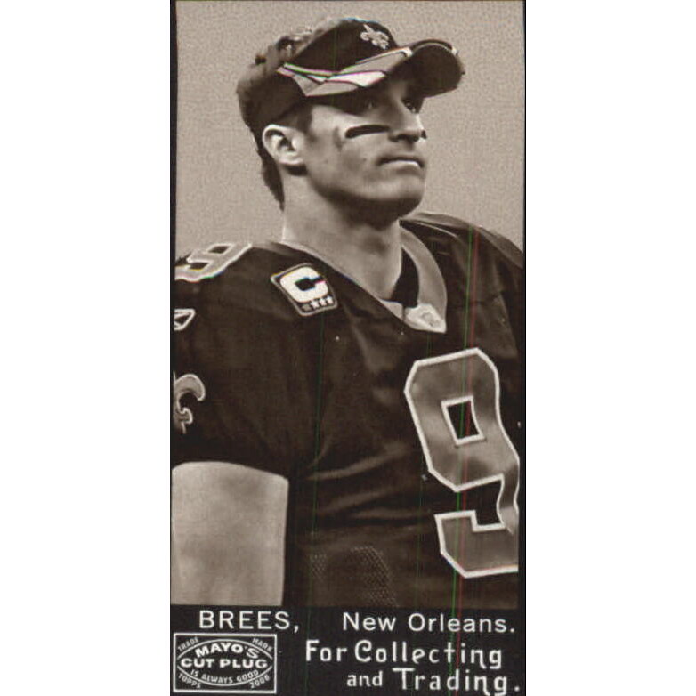 2008 Topps Mayo Mini Black Backs #1 Drew Brees