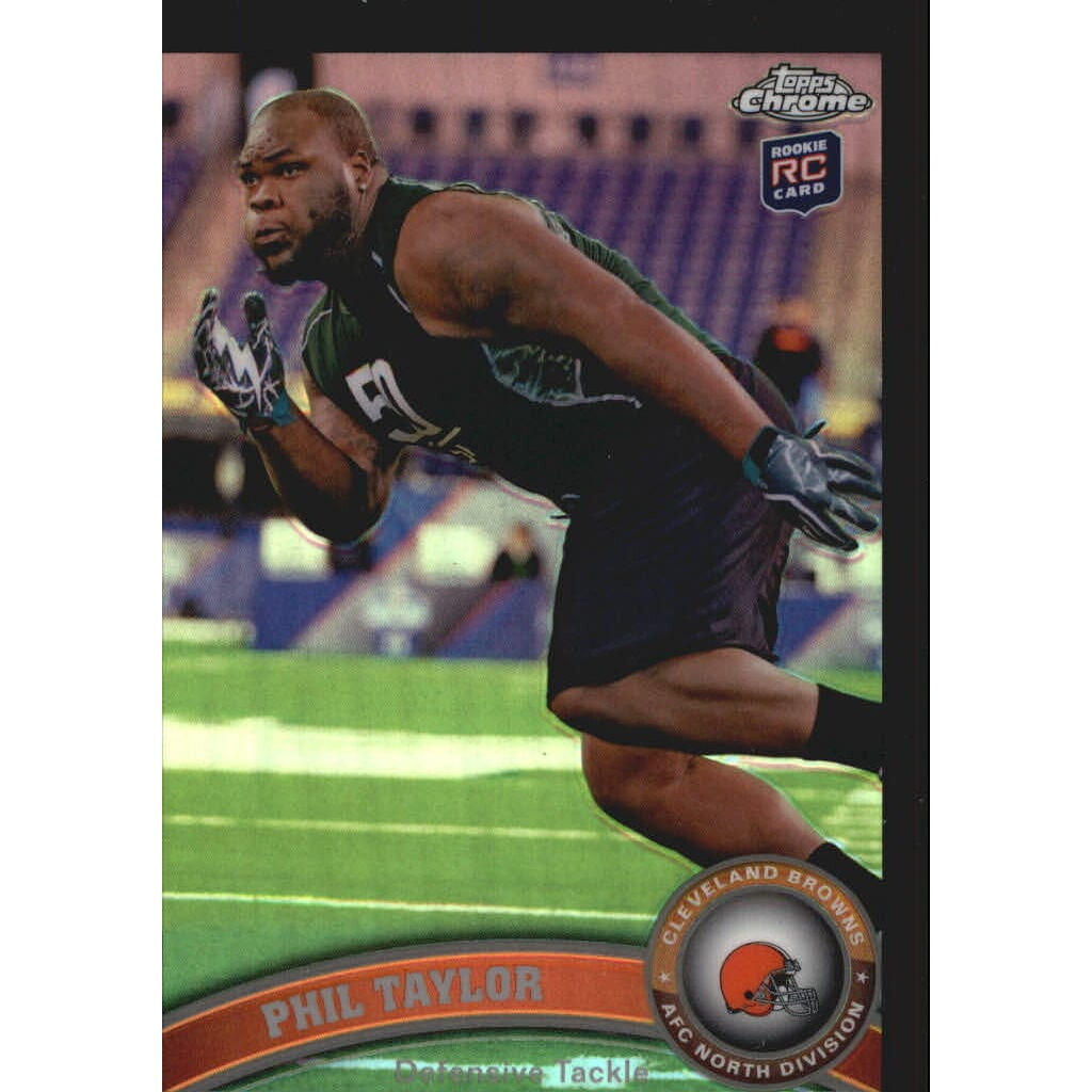 2011 Topps Chrome Black Refractors #126 Phil Taylor. rookie card picture