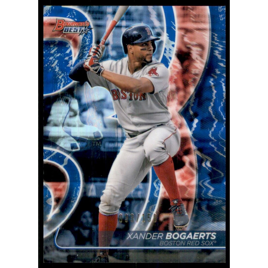 2020 Bowman's Best Blue Refractors #7 Xander Bogaerts