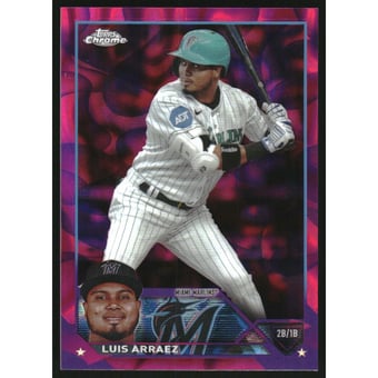 2023 Topps Chrome Update Magenta Purple Lava Lamp Refractors #USC159 Luis Arraez